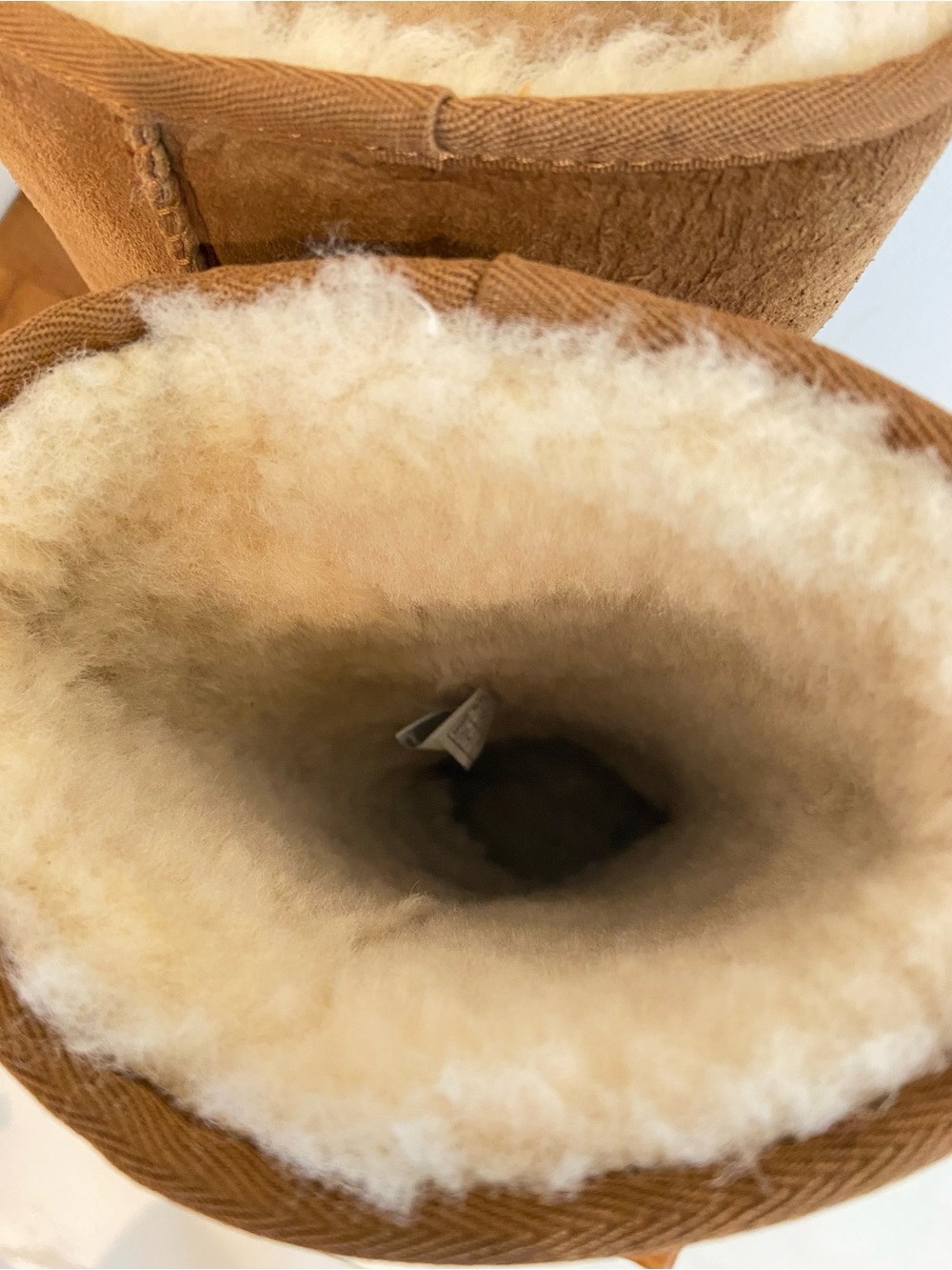 UGG Tall Shearling Boots in Chestnut Suede - Picture 6 of 10